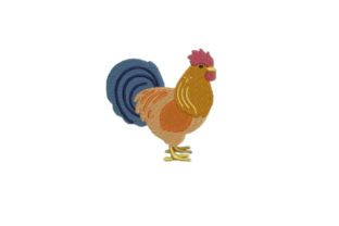 A Designer's Review: The New Hampshire Red Chicken Embroidery
