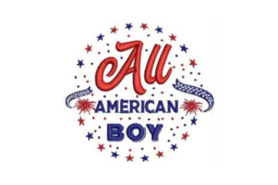 All American Boy: A Classic Embroidery Design for Heartfelt Gifts