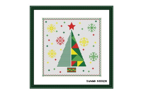 An Abstract Christmas Tree Cross Stitch Pattern Review