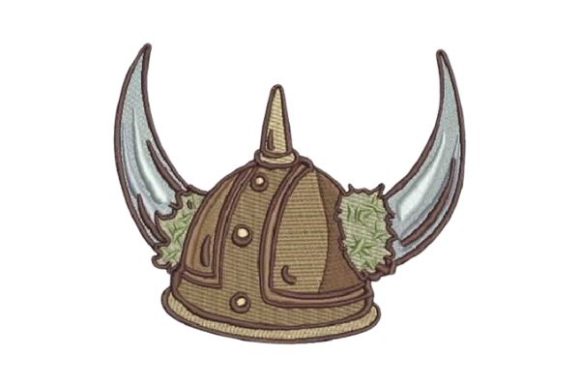Cartoon Viking Helmet: A Bold, Playful Embroidery Design Review