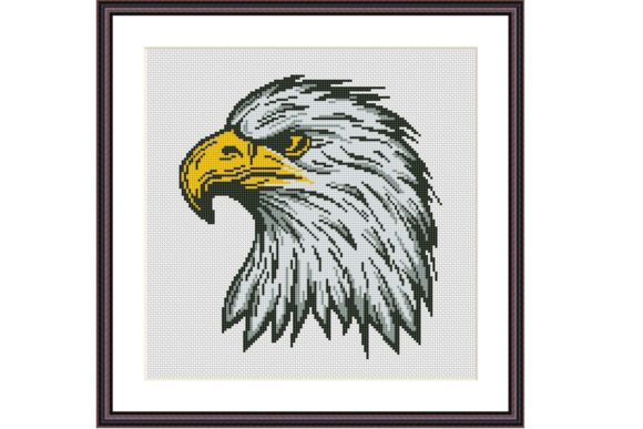 Cute Eagle Cross Stitch for Premium Sweatshirt Designs