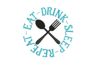 Embroidery Designer Review: The 'Eat Drink Sleep Repeat' Sweatshirt