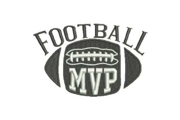 Football MVP: A Sporty Embroidery Design for Boutique Apparel