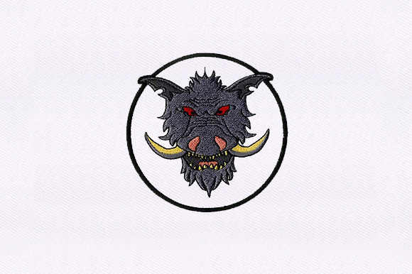 Grey Dragon Face Embroidery Design Review