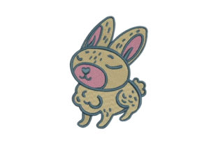 Woodland Animal Childish Bunny: A Seasonal Embroidery Gem